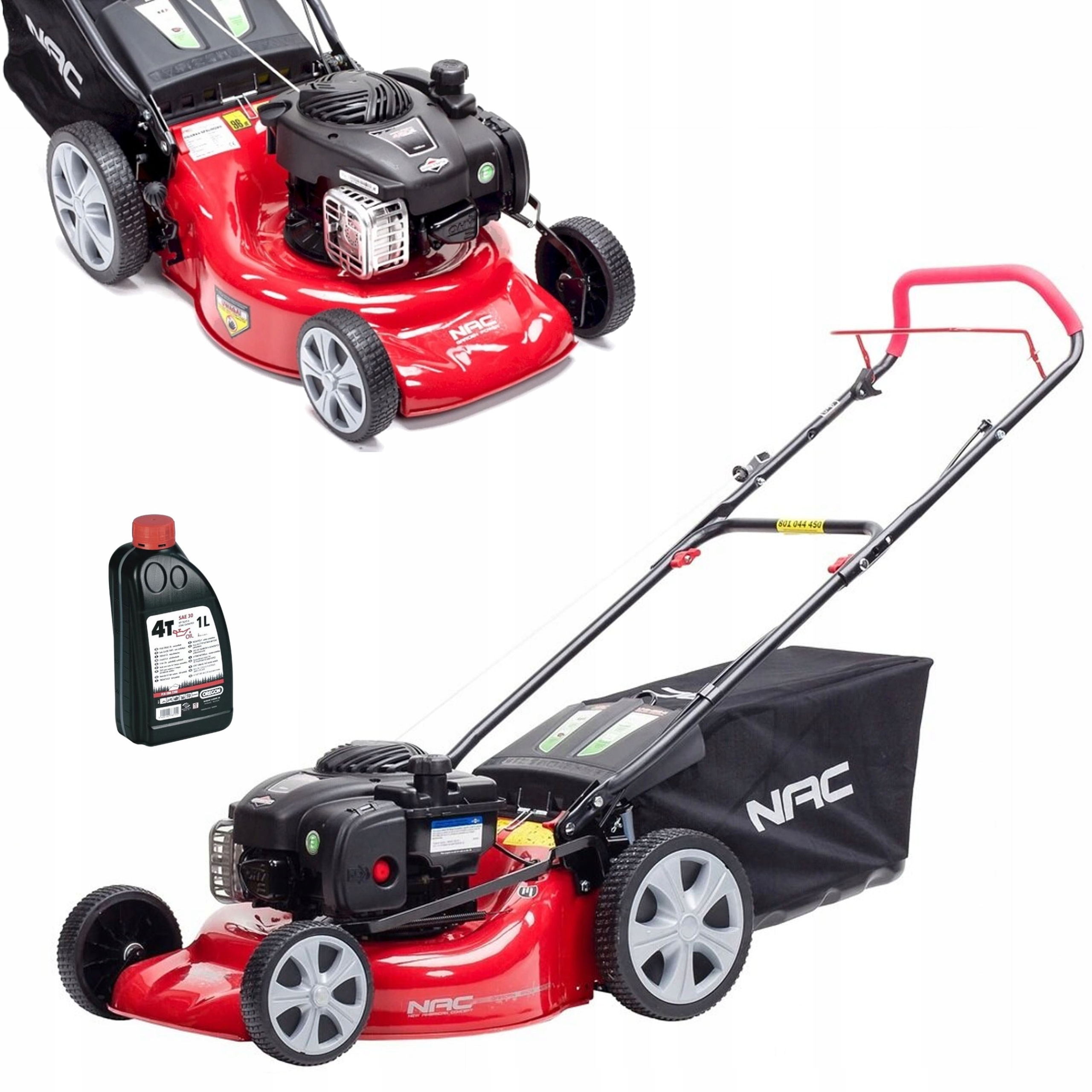 Benzínová kosačka na trávu Nac s motorom Briggs 450E, 46 cm